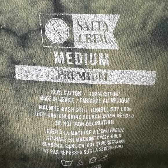 Men's SALTY CREW Tie-Dye Logo T-Shirt Size Medium Premium Cotton - Picture 3 of 5